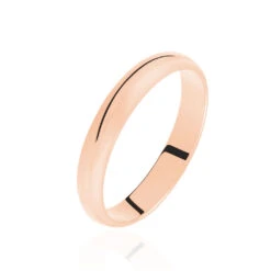 Alliance Aphrodite Demi Jonc Classique Or Rose