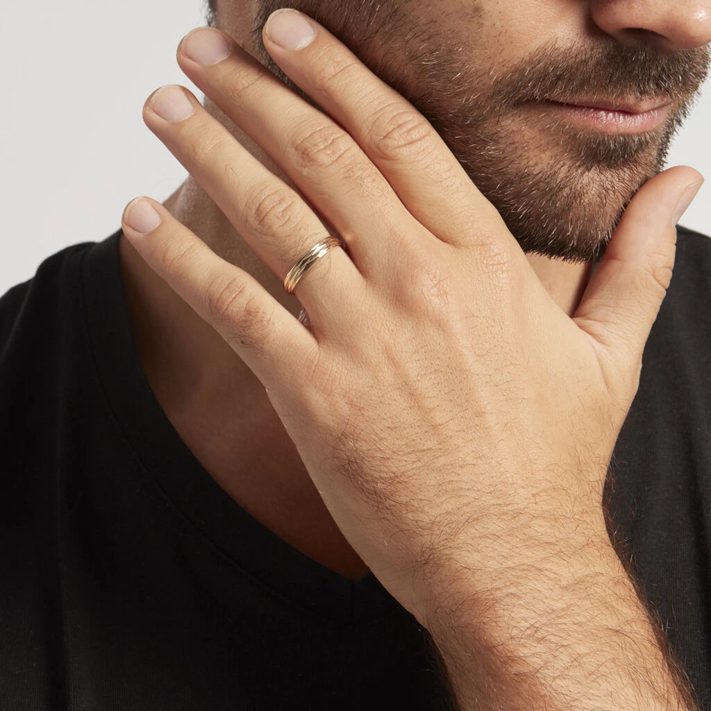 Alliance Hemera Facetee Ruban Plat Or Jaune – Image 5