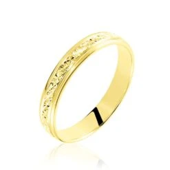 Alliance Laura Ruban Plat Or Jaune
