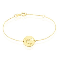 Bracelet Benedicte Message Or Jaune