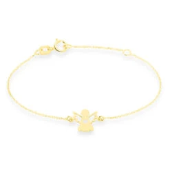 Bracelet Hallie Ange Et Coeur Or Jaune