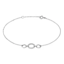 Bracelet Kristeen Or Blanc Diamant Blanc