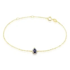 Bracelet Or Jaune Juliettina Saphir