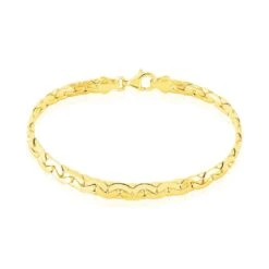 Bracelet Ivy Maille Haricot Or Jaune
