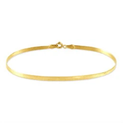 Bracelet Droit Lisse Or Jaune