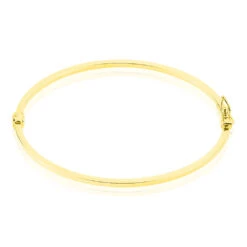 Bracelet Jonc Cynthia Fil Carre Lisse Or Jaune