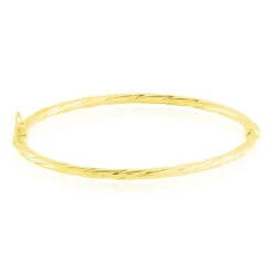 Bracelet Jonc Anaisaae Torsade Or Jaune