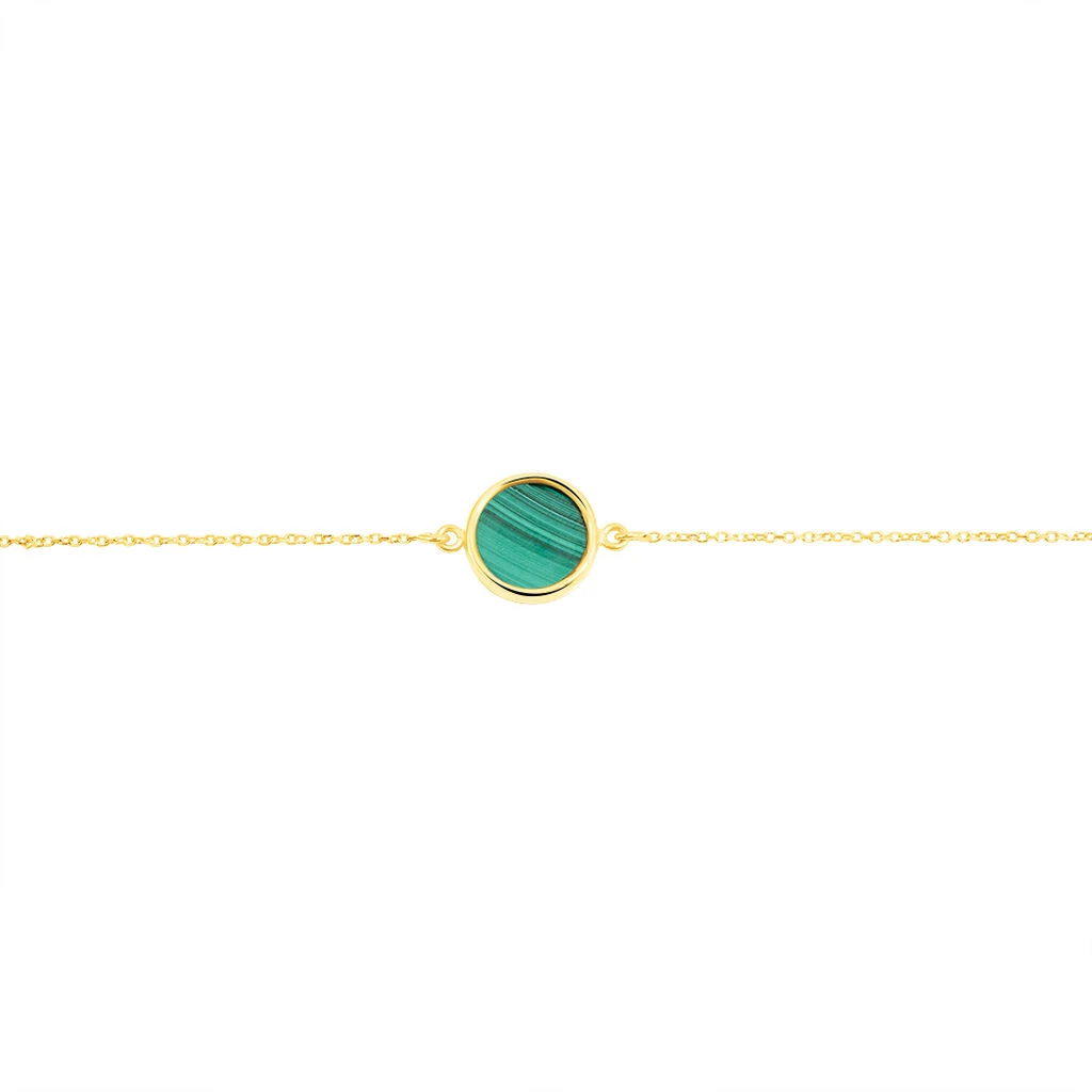 Bracelet Florica Or Jaune Malachite – Image 2