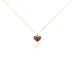 Collier Cerine Coeur Or Jaune