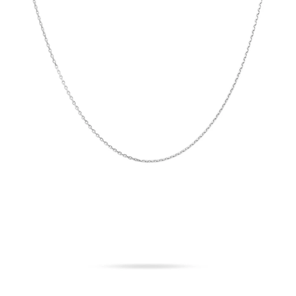 Chaîne Imad Maille Gourmette Or Blanc – Image 2