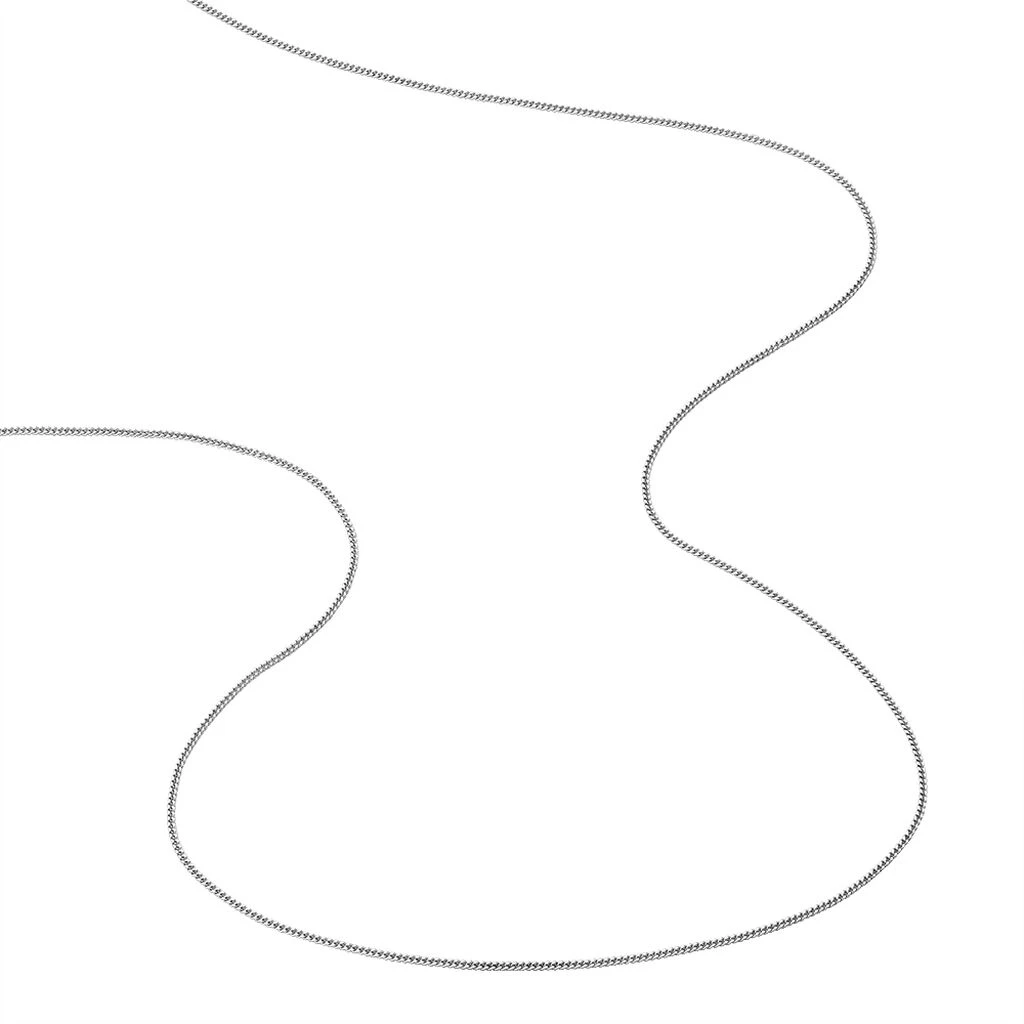 Chaîne Iris Maille Gourmette Or Blanc – Image 3