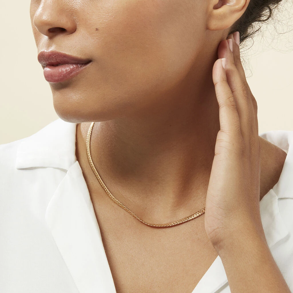 Collier Izel Maille Anglaise Or Jaune – Image 6