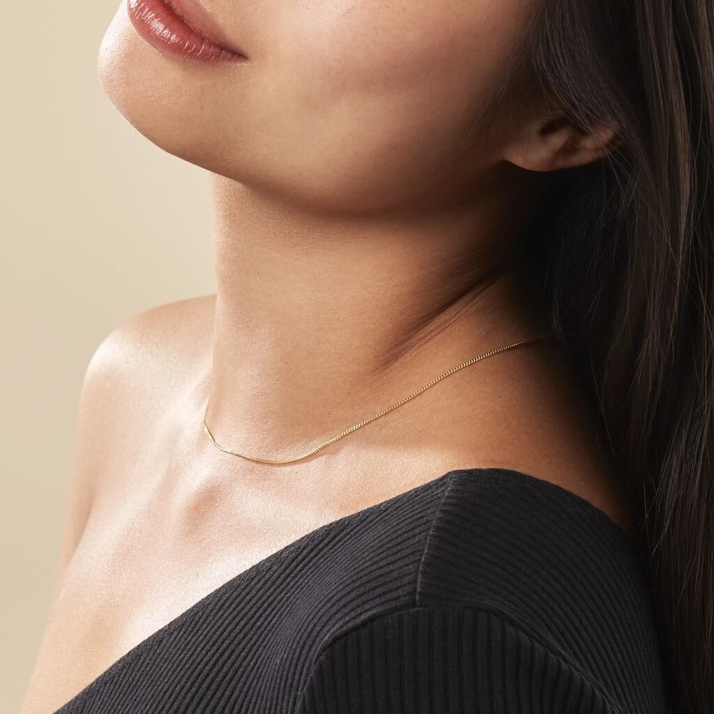 Chaîne Ixia Maille Gourmette Diamantee Or Jaune – Image 5