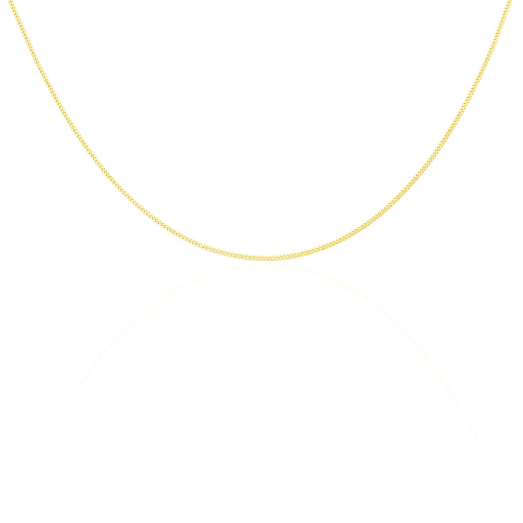 Chaîne Ixia Maille Gourmette Diamantee Or Jaune – Image 2