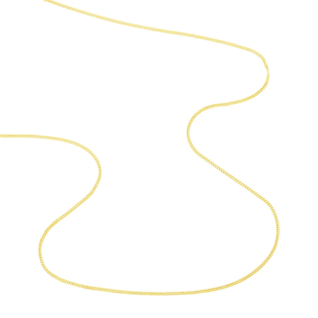 Chaîne Ixia Maille Gourmette Diamantee Or Jaune – Image 3