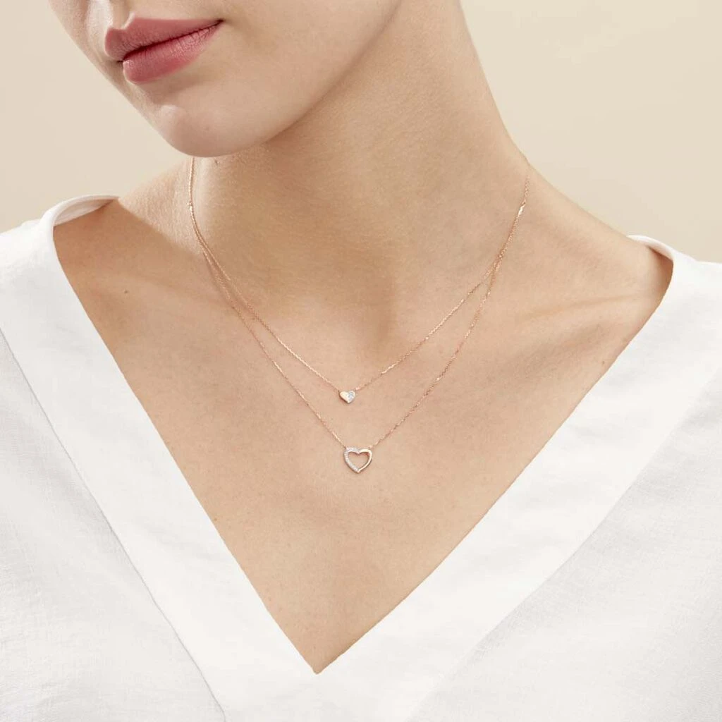 Collier Emilia Or Rose Diamant – Image 3