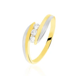 Bague Briana Or Bicolore Diamant