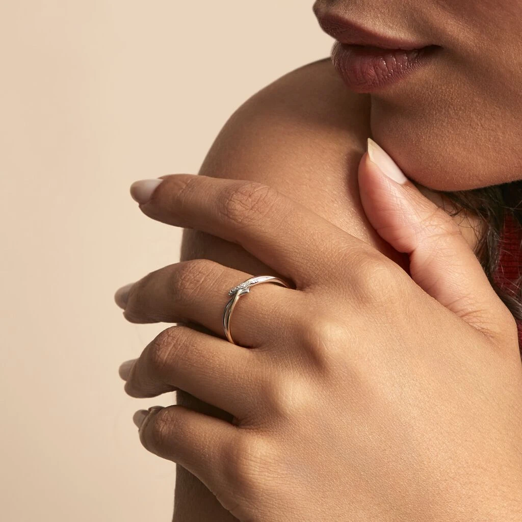 Bague Soukayna Or Bicolore Diamant – Image 5