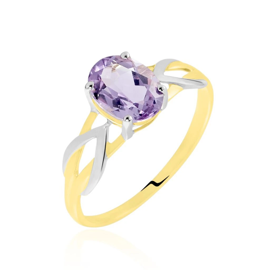 Bague Or Bicolore Bonnie Améthyste
