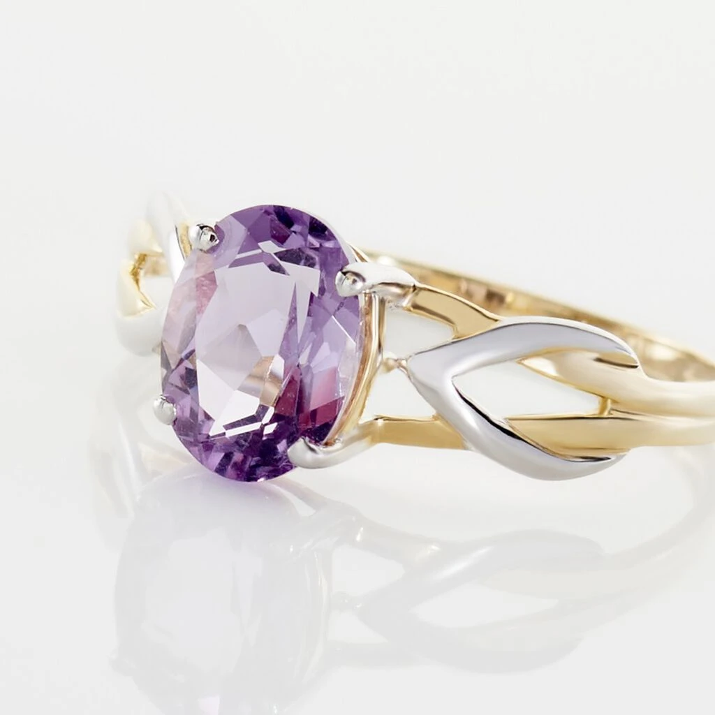 Bague Or Bicolore Bonnie Améthyste – Image 4