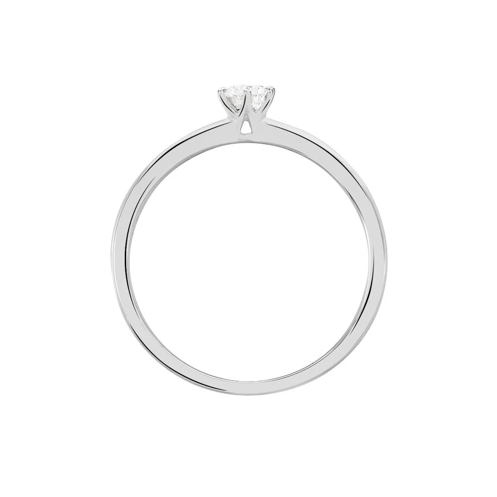 Bague Solitaire Natalia Or Blanc Diamant – Image 3