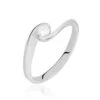 Bague Solitaire Vrille Or Blanc Diamant
