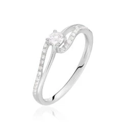 Bague Antigone Or Blanc Diamant
