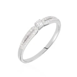 Bague Solitaire Katalina Or Blanc Diamant
