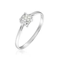 Bague Sandrine Or Blanc Diamant