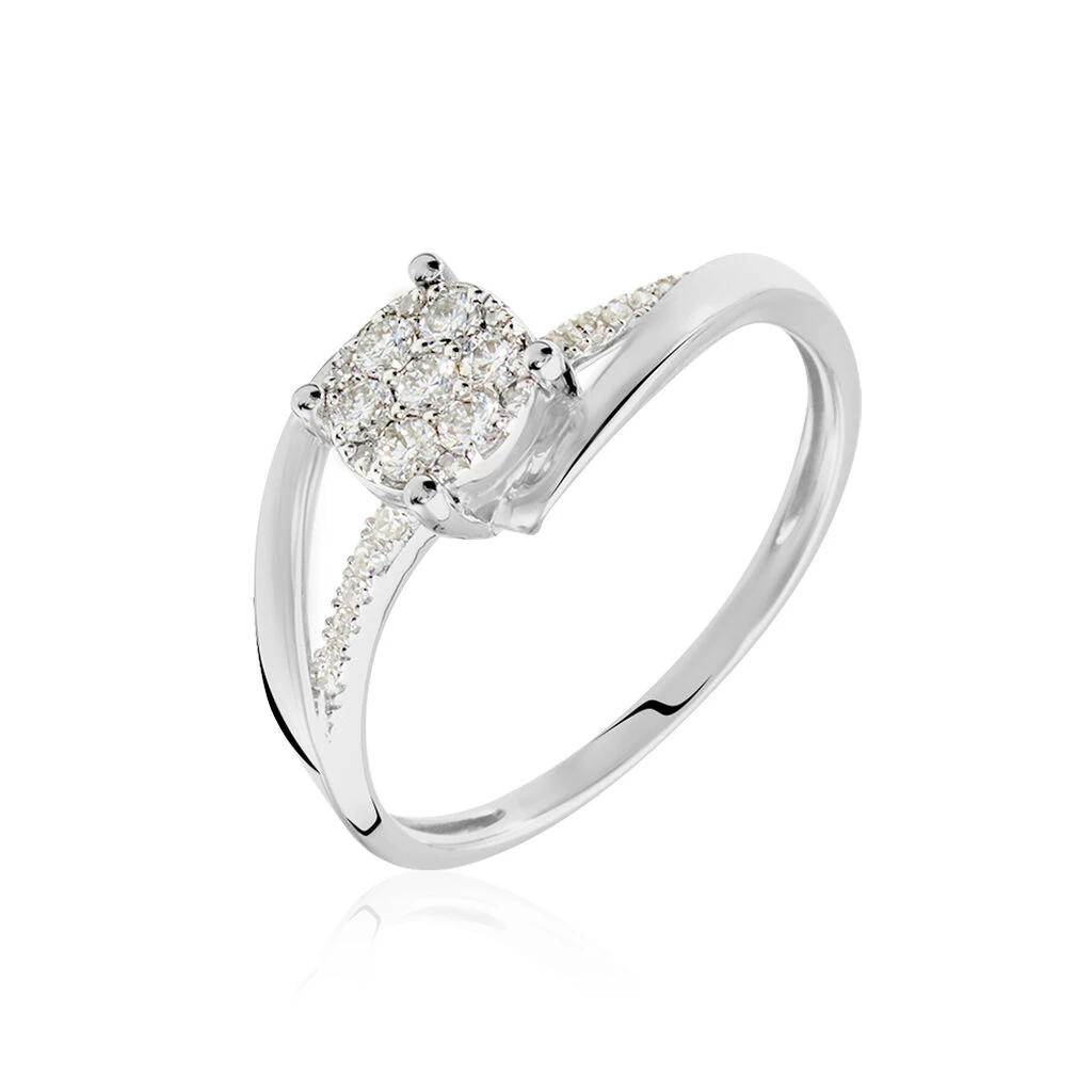 Bague Petunia Or Blanc Diamant