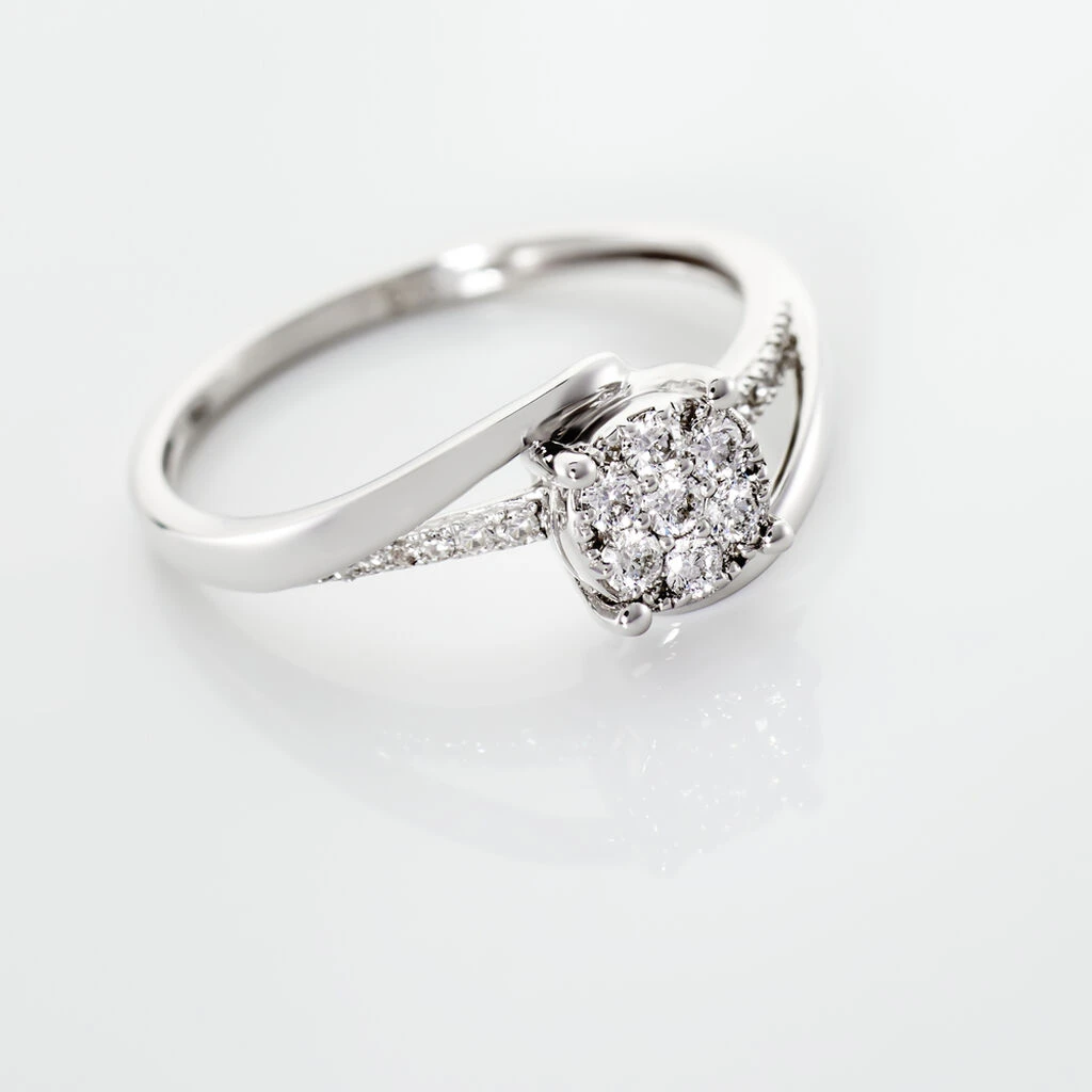 Bague Petunia Or Blanc Diamant – Image 4