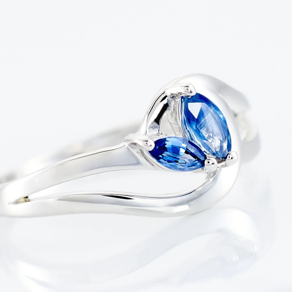 Bague Sakina Or Blanc Saphir – Image 4