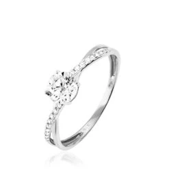 Bague Dana Or Blanc Oxyde De Zirconium