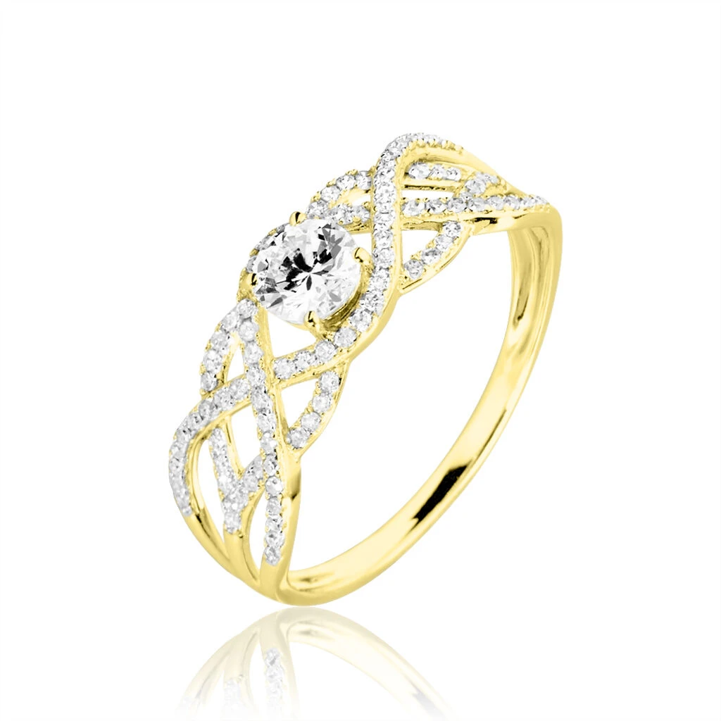 Bague Solitaire Liora Or Jaune Diamant