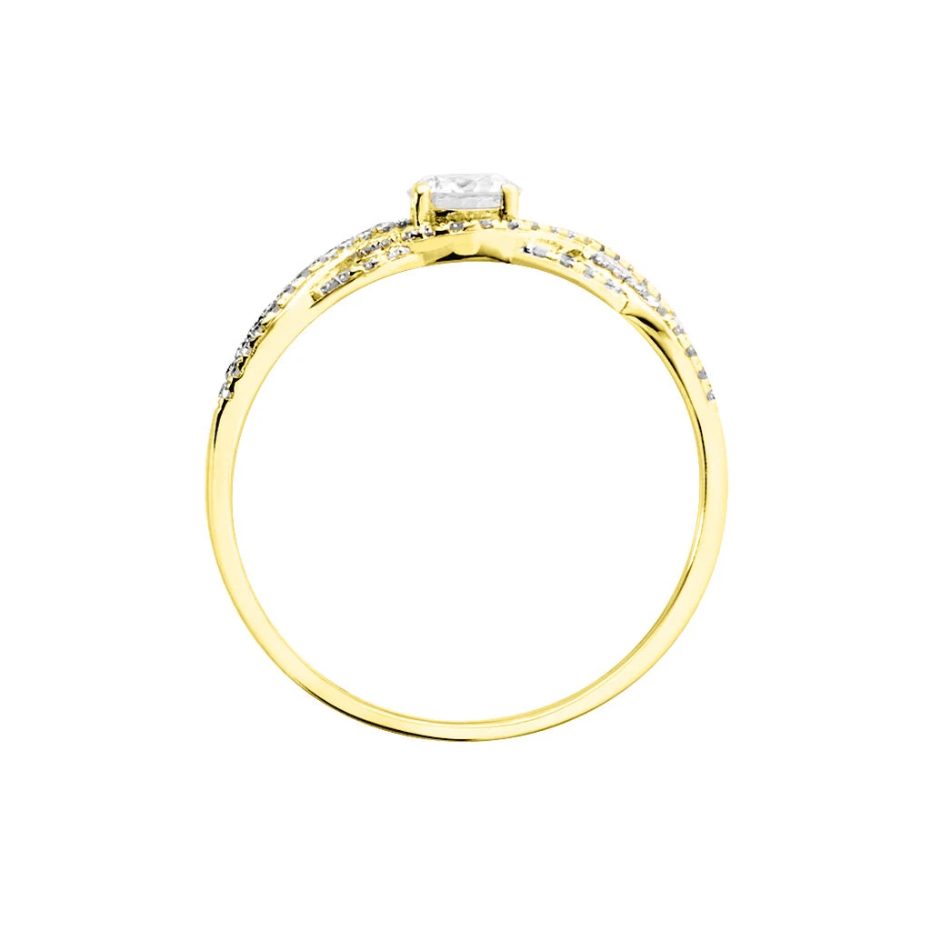 Bague Solitaire Liora Or Jaune Diamant – Image 2