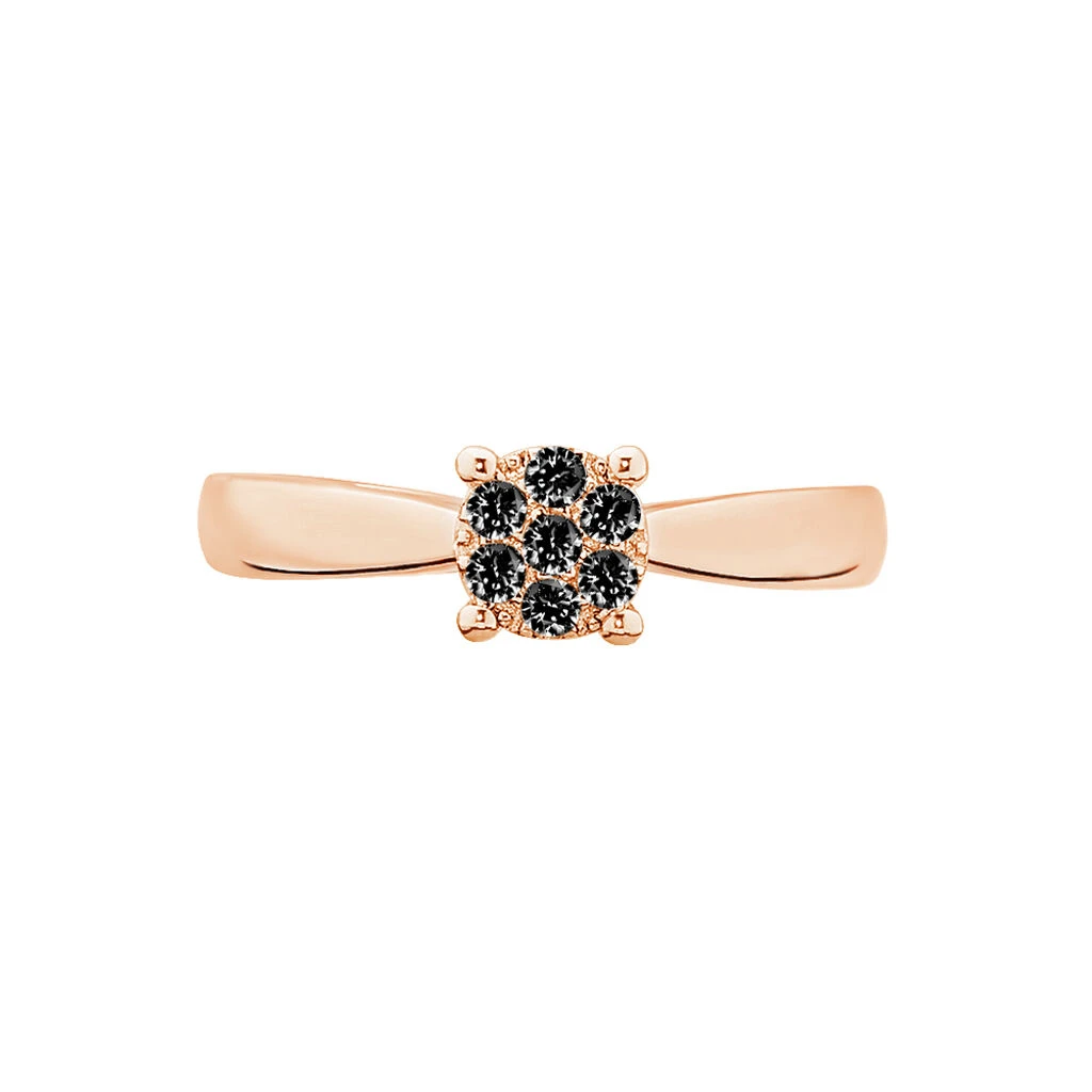 Bague Solitaire Collection Grace Or Rose Diamant – Image 2