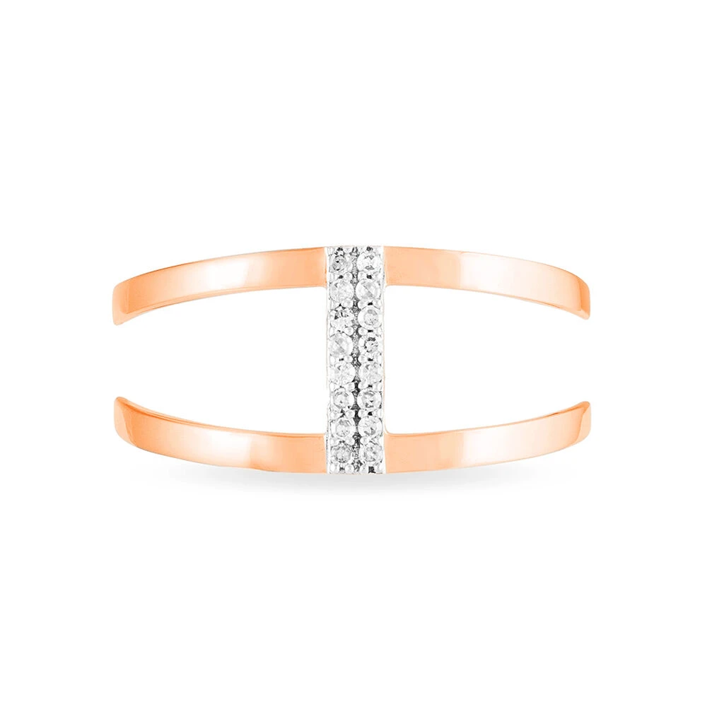 Bague Deborah Or Rose Diamant – Image 2