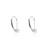 Boucles D'oreilles Pendantes Victoria Or Blanc Diamant