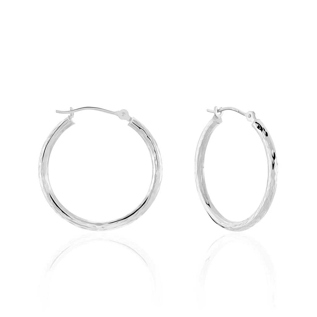 Créoles Cayla Or Blanc