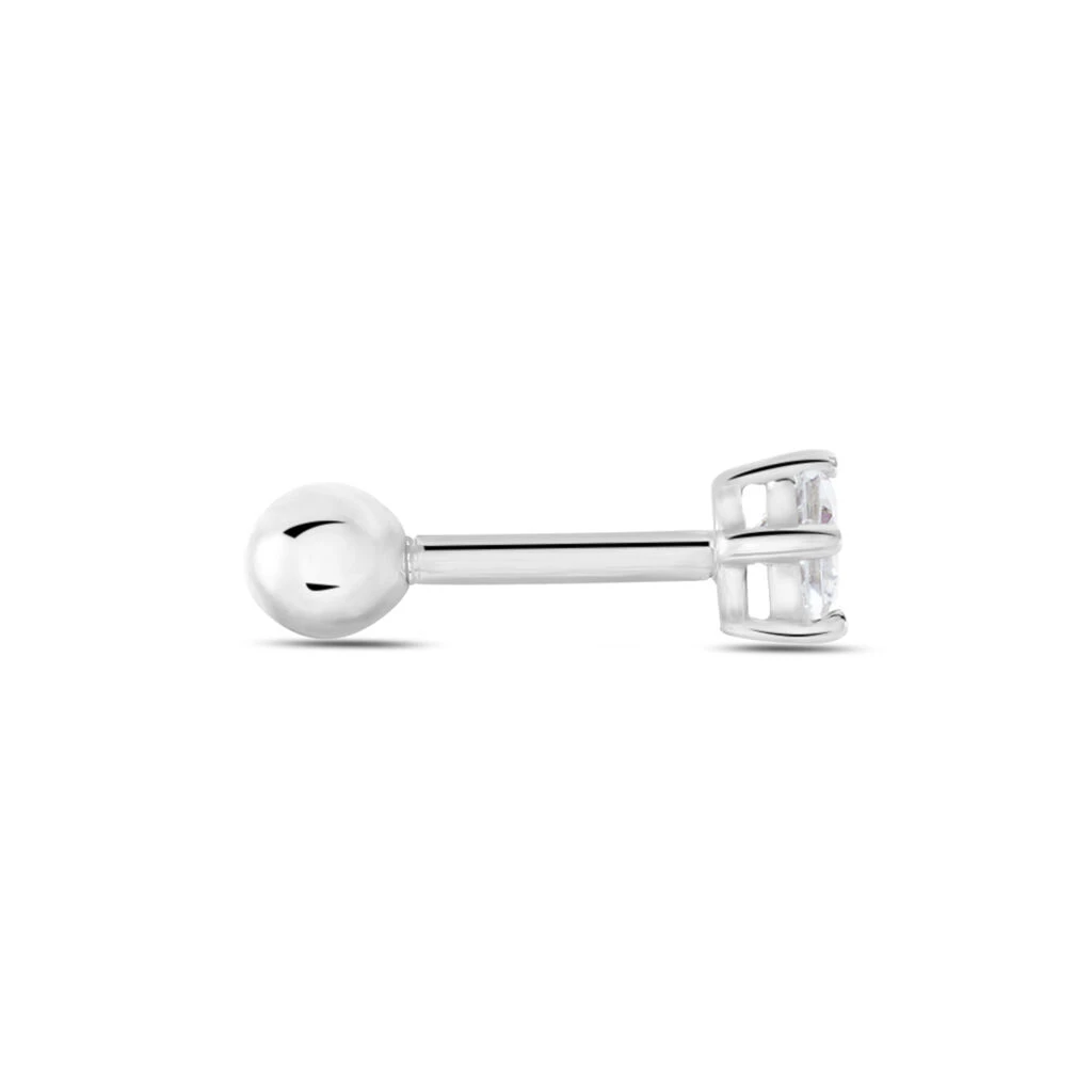 Piercing D'oreilles Joanina 2 Or Blanc Oxyde – Image 2