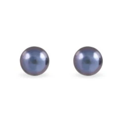 Boucles D'oreilles Puces Yannieae Or Jaune Perle De Culture