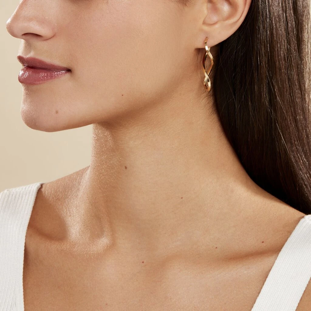 Créoles Helmine Or Jaune – Image 4