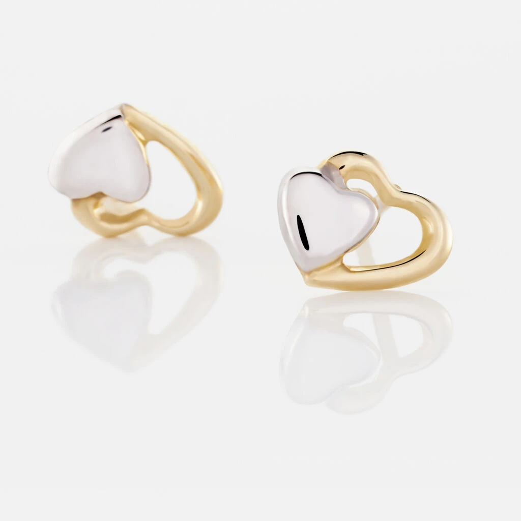 Boucles D'oreilles Puces Frantsesa Or Jaune – Image 3