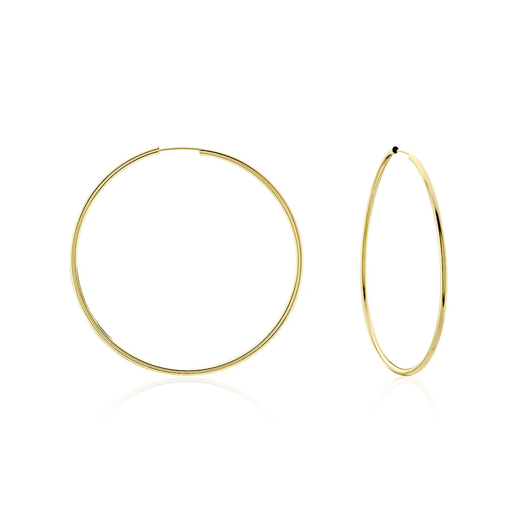 Créoles Valencina Flexibles Or Jaune