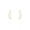 Bijoux D'oreilles Resa Or Jaune Oxyde De Zirconium