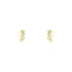 Demi Créoles Griselidis Or Jaune Oxyde