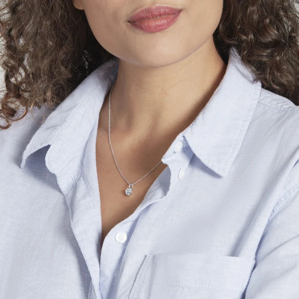 Pendentif Miyah Or Blanc Topaze – Image 5