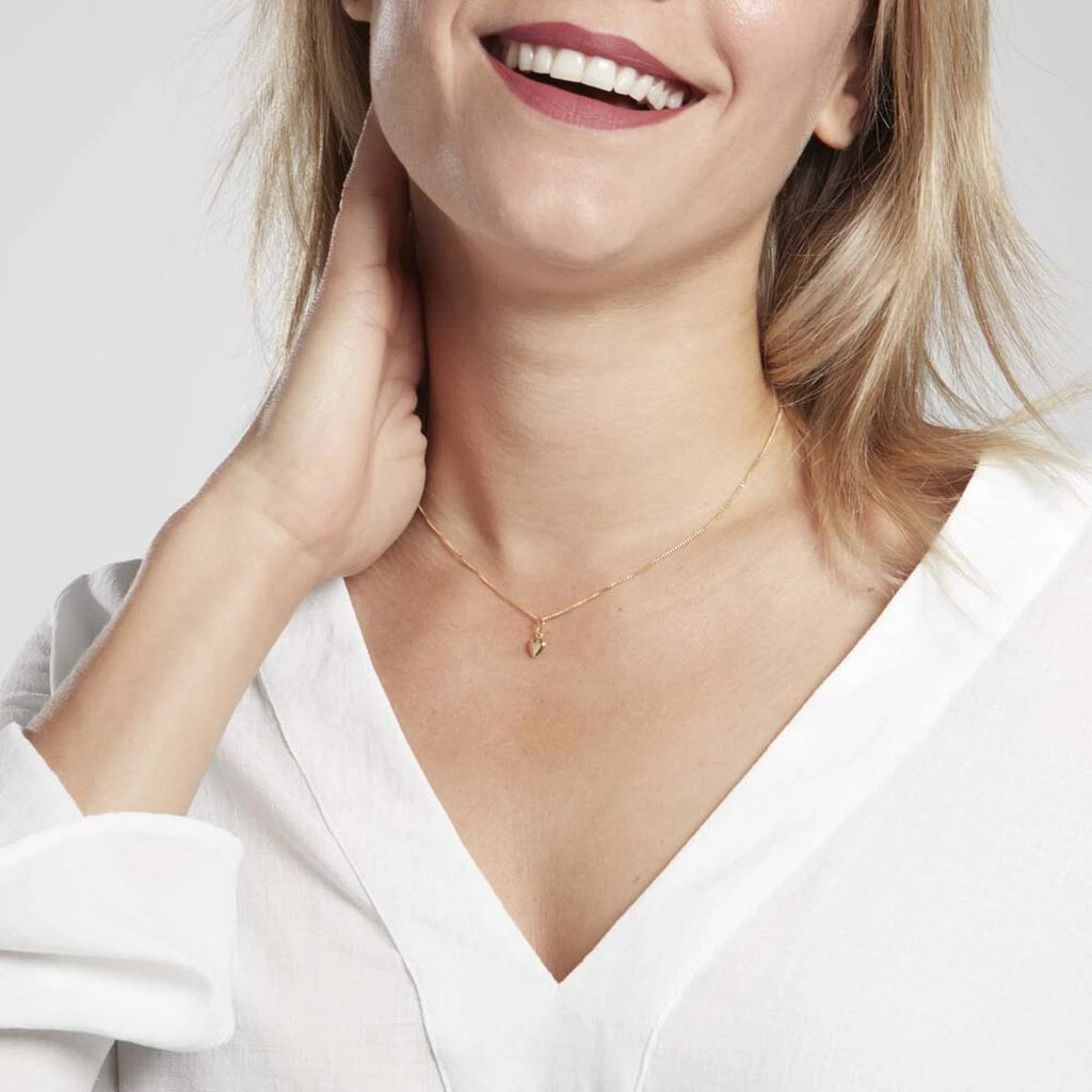 Pendentif Eudocie Coeur Lisse Or Jaune – Image 3