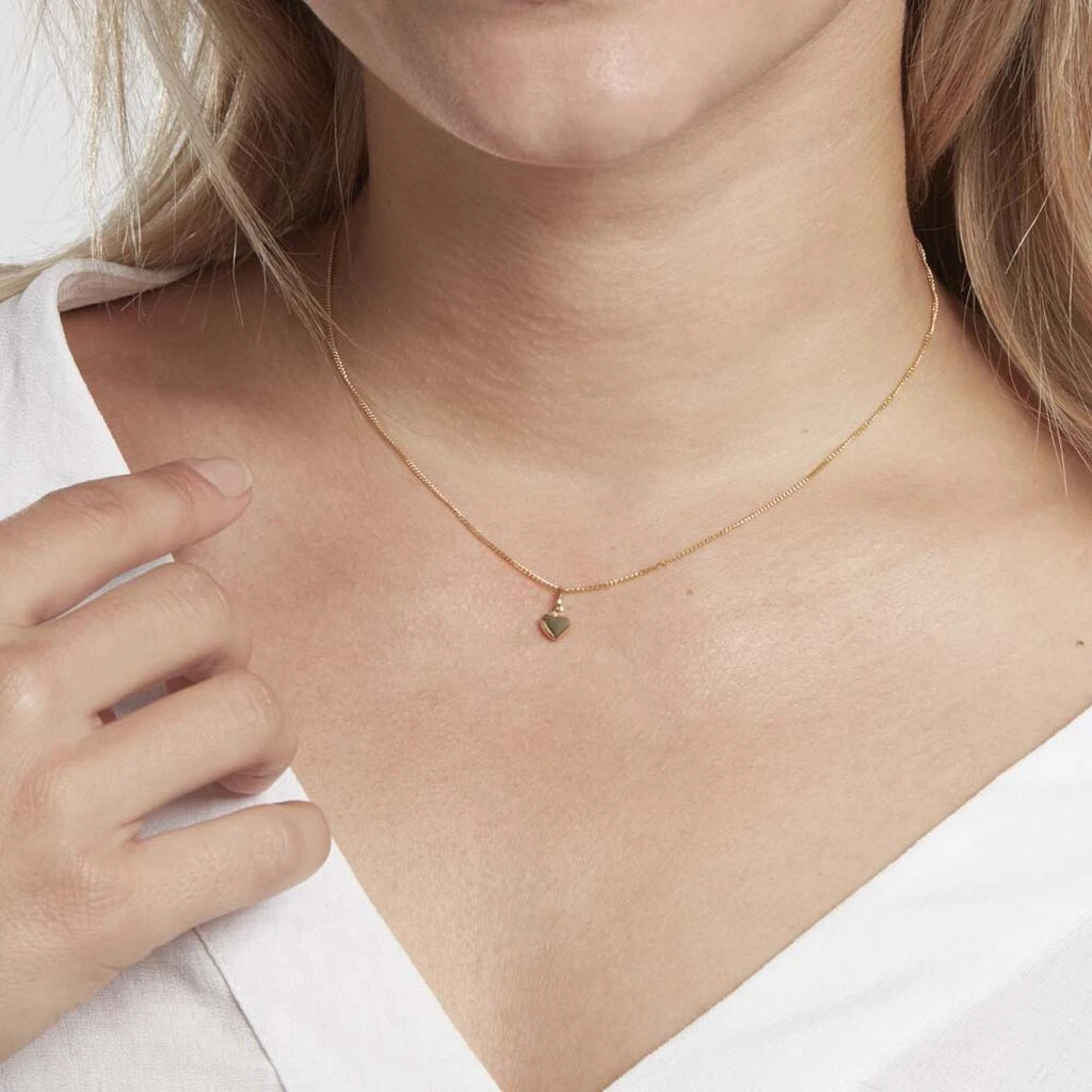 Pendentif Eudocie Coeur Lisse Or Jaune – Image 4