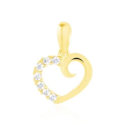 Pendentif Aereda Or Jaune Oxyde De Zirconium